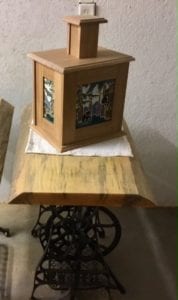 Handmade lamp and table